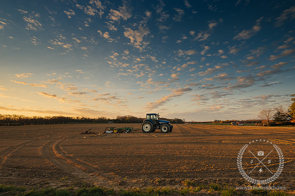 Jamesport Tractor at Sunrise