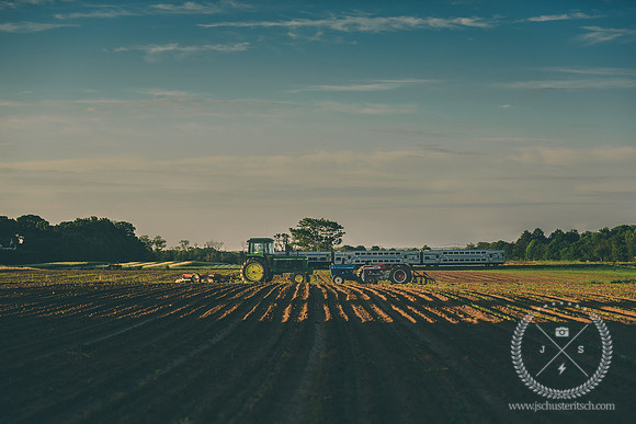 3 Tractors and a Train