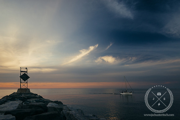 Sailboat in Mattituck Inlet