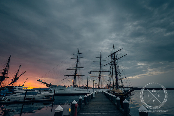 Tall Ship Sagres at Sunrise