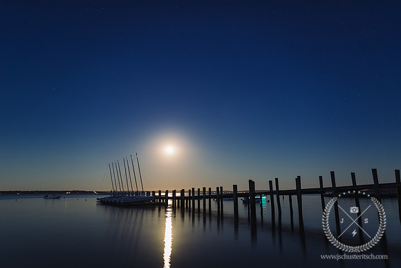 Blue Moon Over the Peconic