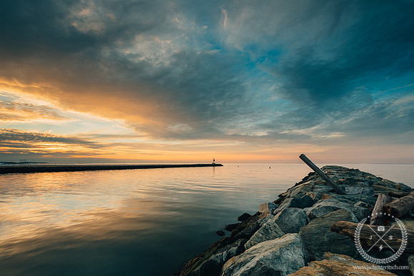 Winter Sunset at Mattituck Inlet