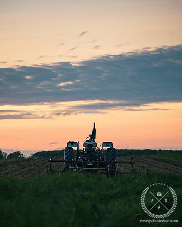 Cutchogue Tractor at Sunset