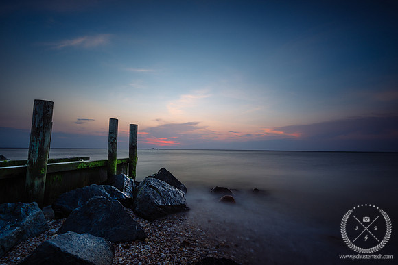 Dusk at Iron Pier Beach