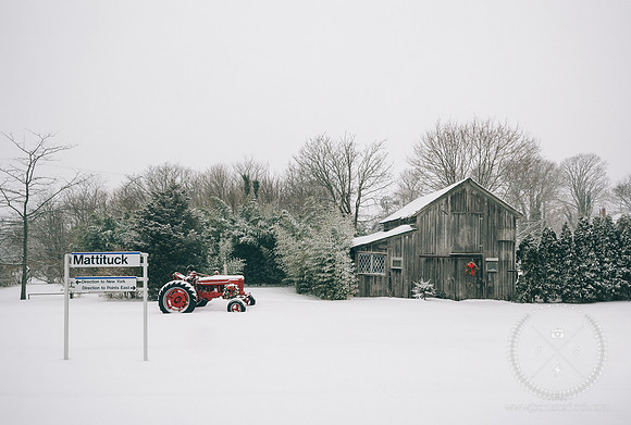 A Snowy Mattituck Train Station
