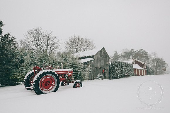 Red Tractor at Mattituck Train Station