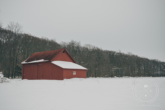 Cutchogue Barn after Blizzard