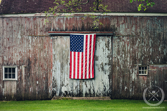 Historical Barn on memorial Day