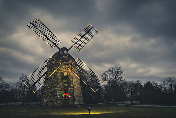 Water Mill Windmill in December